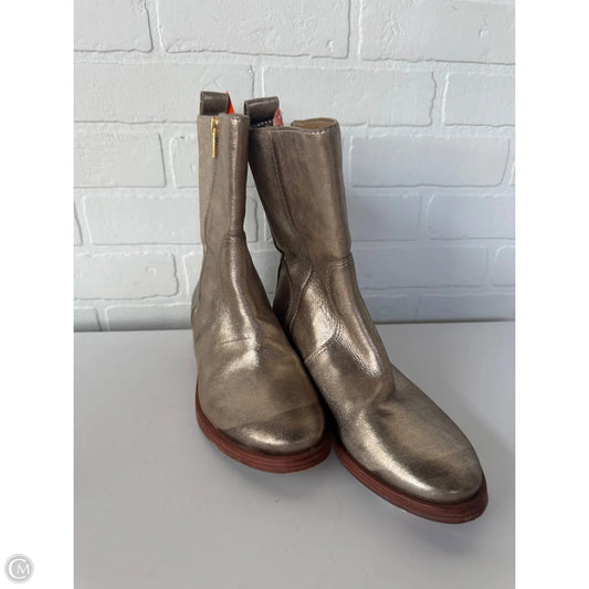 Boots Mid-calf Flats By Vince Camuto In Gold, Size: 7