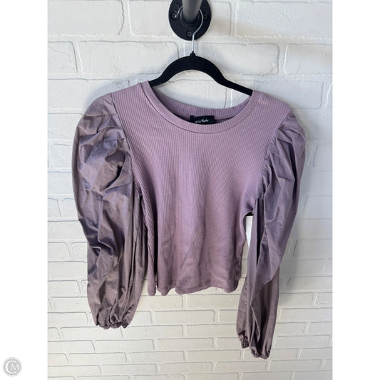 Top Long Sleeve By Lea & Viola In Purple, Size: L
