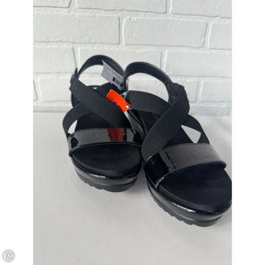 Sandals Heels Wedge By Anne Klein In Black, Size: 8.5