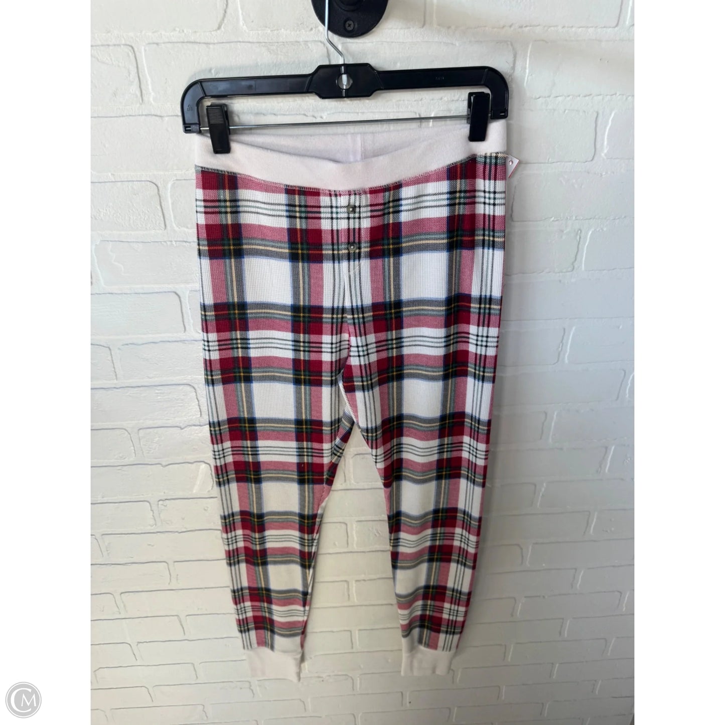 Pajamas 2pc By Old Navy In Cream & Red, Size: M