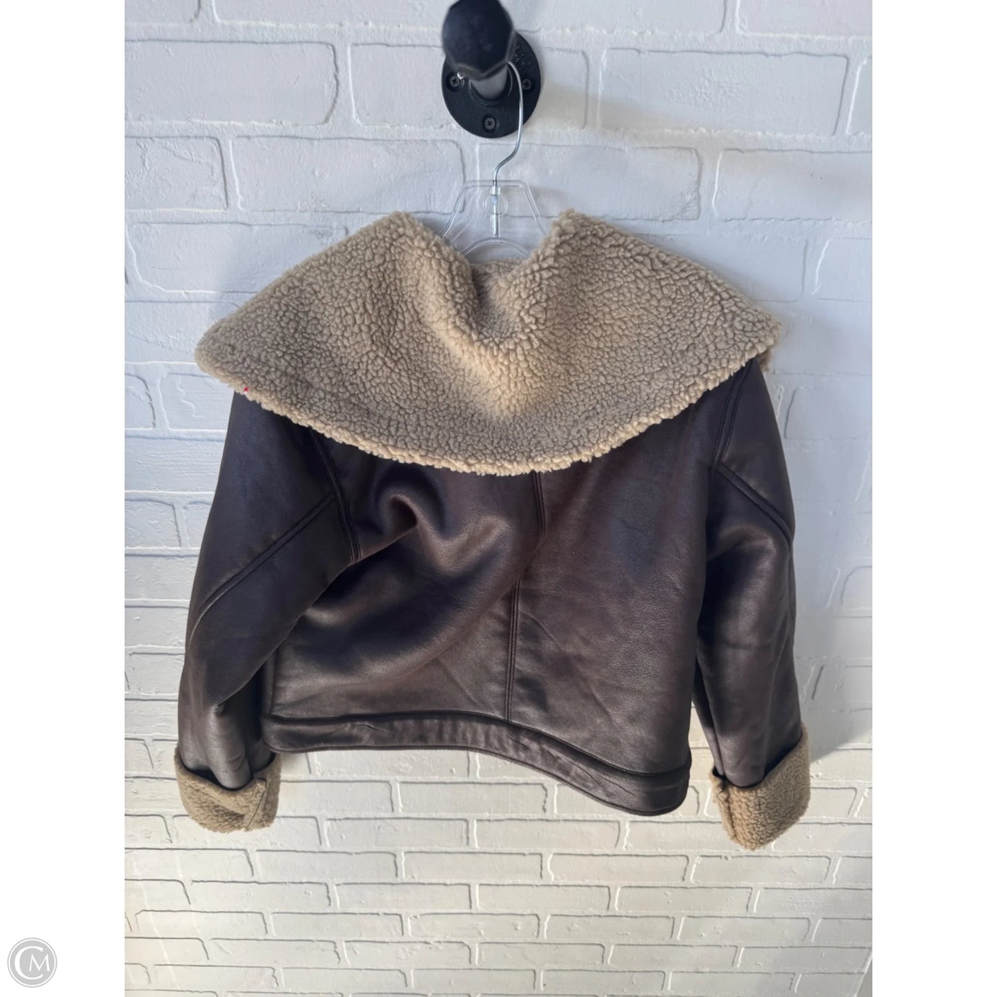 Jacket Moto By Universal Thread In Brown, Size: S