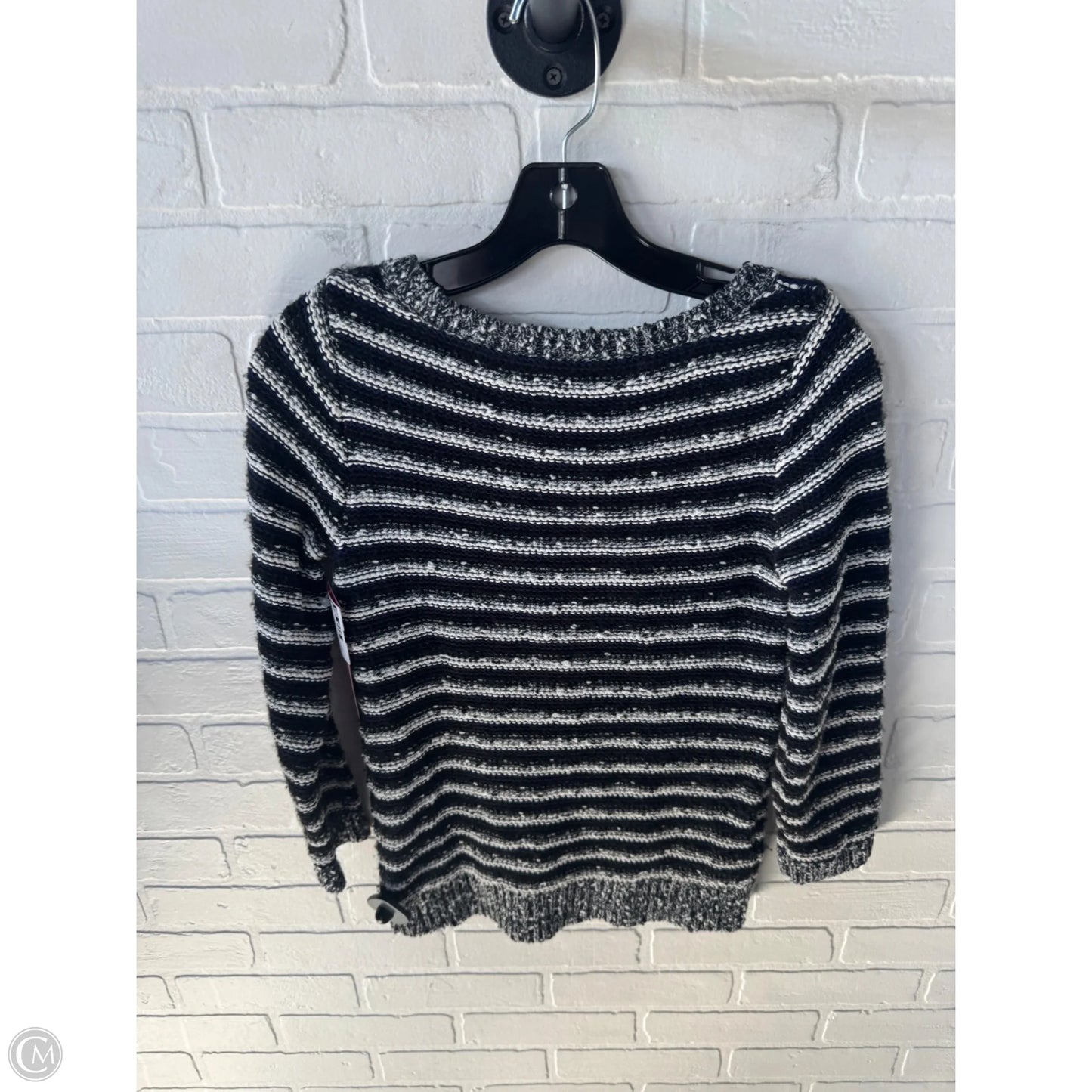 Sweater By Loft In Black & Blue, Size: Xs