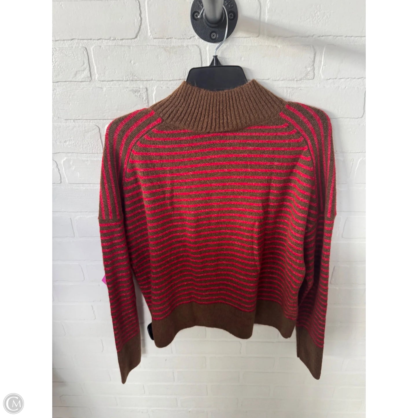 Sweater By Loft In Brown & Red, Size: S