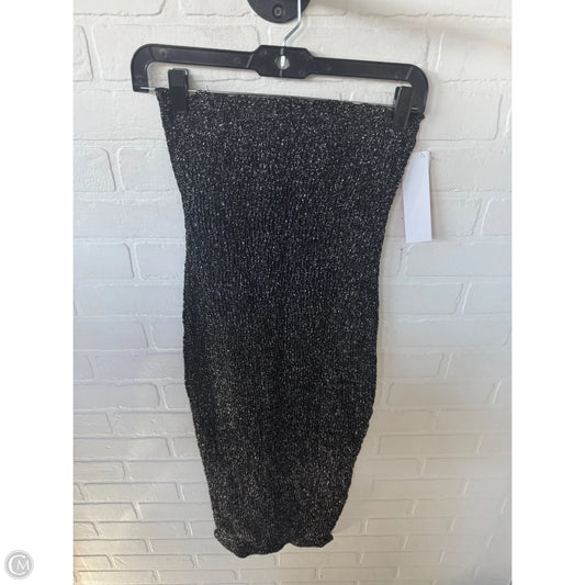 Dress Casual Midi By Showpo In Black & Silver, Size: S