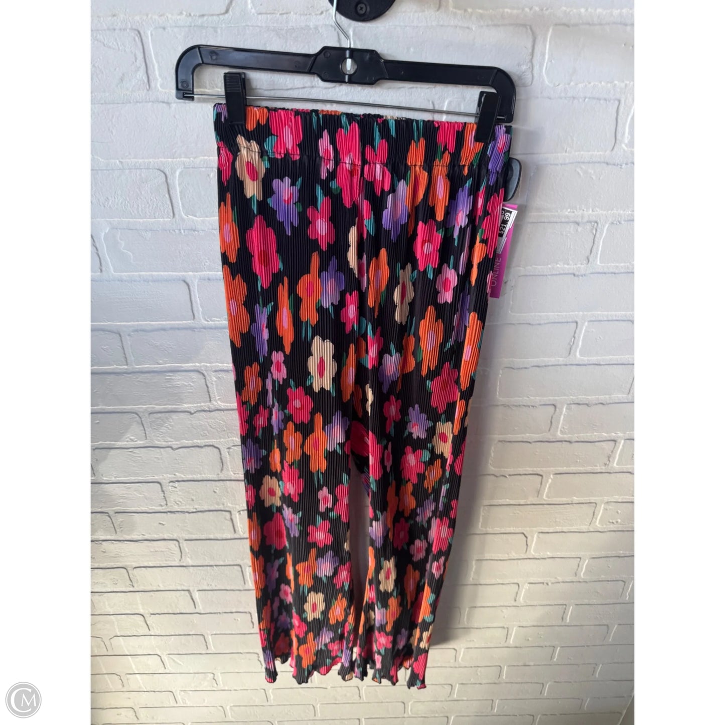 Pants Set 2pc By Clothes Mentor In Black & Orange, Size: S