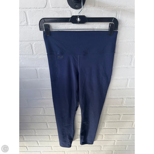 Athletic Leggings By Under Armour In Blue, Size: 8