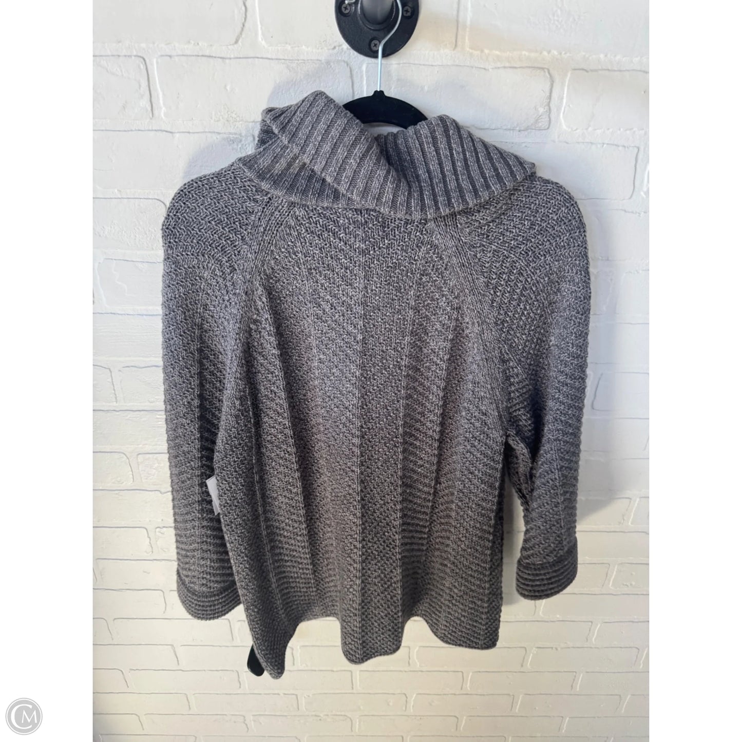 Sweater Cardigan By Jm Collections In Grey, Size: Xl