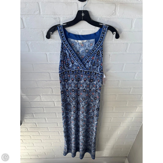 Dress Casual Maxi By Max Studio In Blue & White, Size: Xs