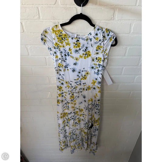 Dress Party Midi By Banana Republic In Blue & White, Size: Xs