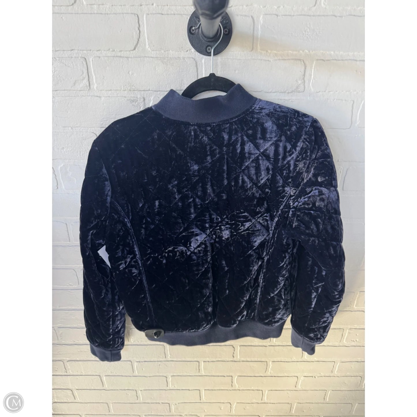 Jacket Moto By Lucky Brand In Blue, Size: M