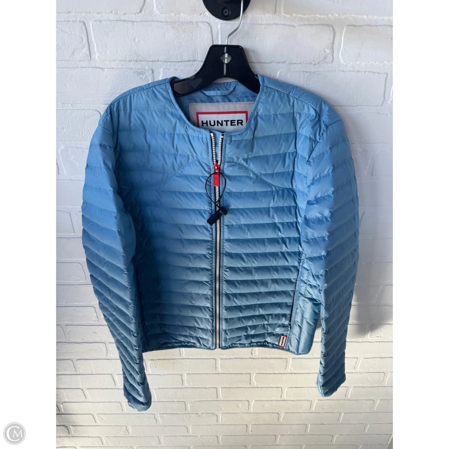 Jacket Puffer & Quilted By Hunter In Blue, Size: M