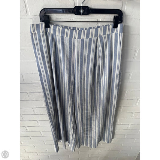 Pants Wide Leg By Vince Camuto In Blue & White, Size: 12