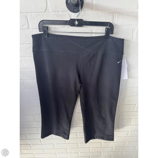 Athletic Capris By Nike In Black, Size: 16