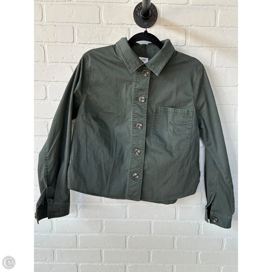 Jacket Shirt By Cabi In Green, Size: M