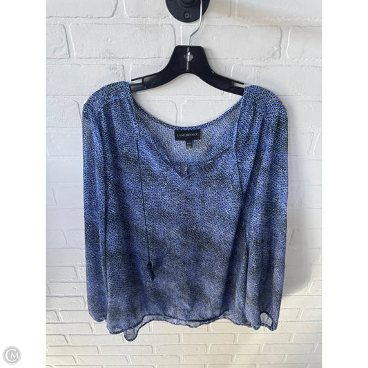 Top Long Sleeve By Lane Bryant In Blue, Size: 1x