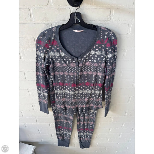 Pajamas 2pc By Victorias Secret In Grey & Pink, Size: Xs