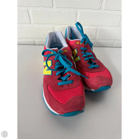 Shoes Sneakers By New Balance In Red & Yellow, Size: 9