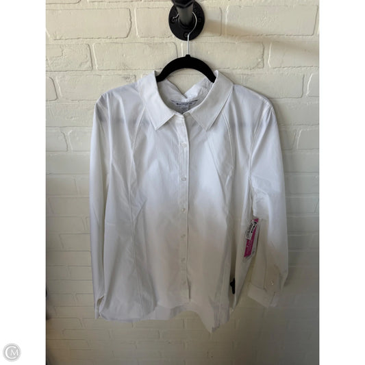 Top Long Sleeve By Athleta In White, Size: Xl