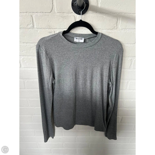 Top Long Sleeve By Lna In Grey, Size: L