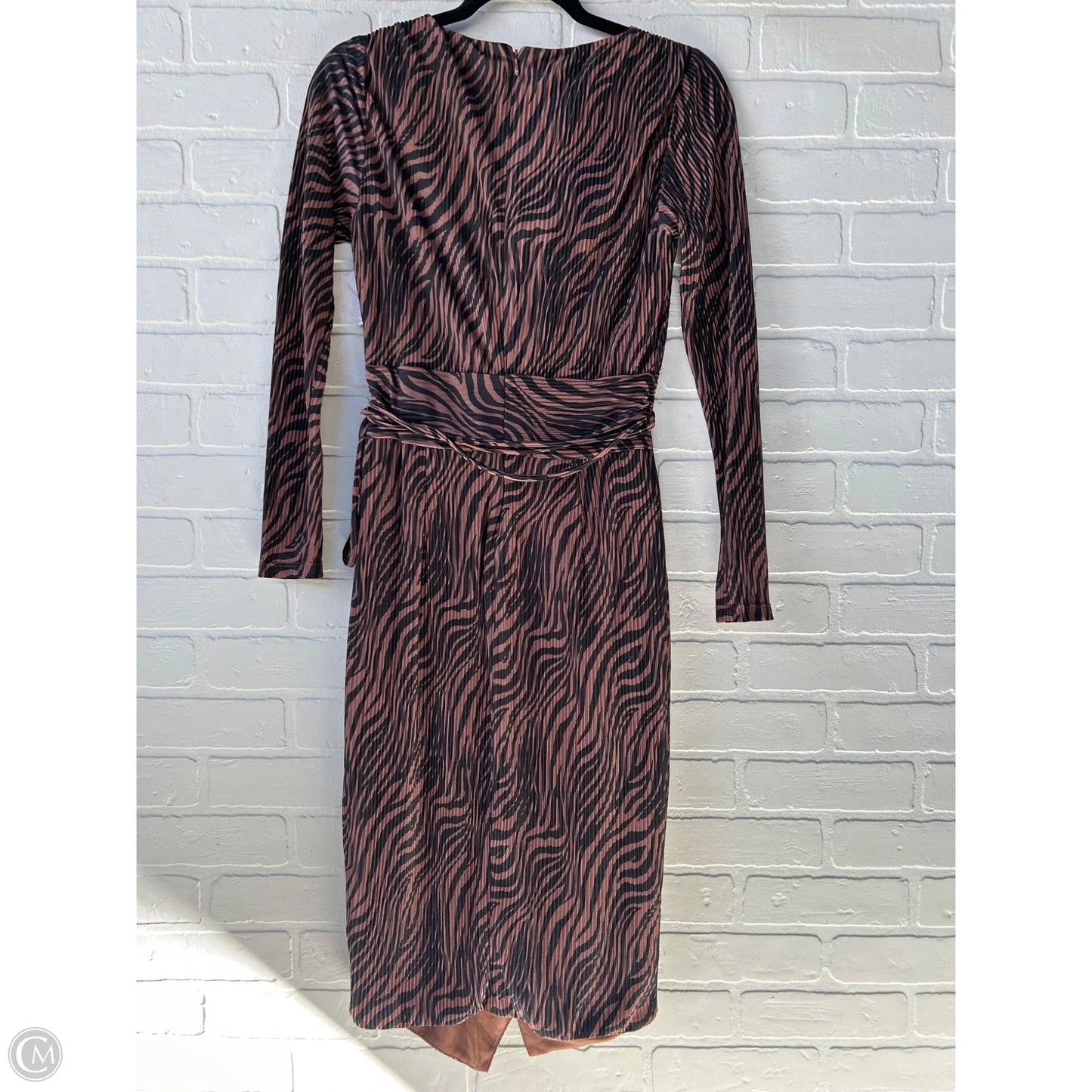 Dress Casual Midi By Rachel Roy In Black & Brown, Size: M