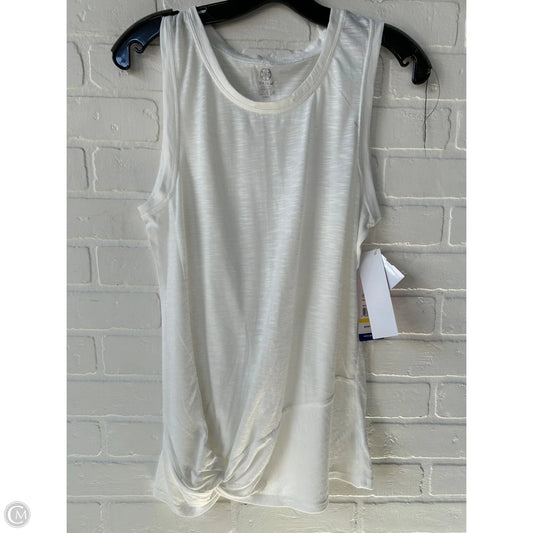 Athletic Tank Top By Gaiam In White, Size: L