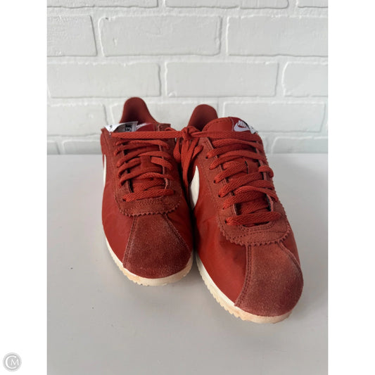 Shoes Sneakers By Nike In Orange, Size: 9