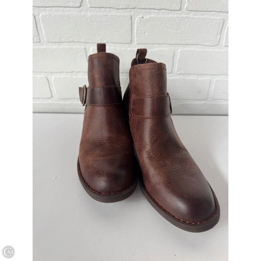 Boots Ankle Heels By Born In Brown, Size: 8