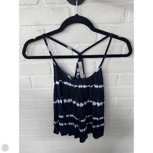 Top Sleeveless By Loft In Blue & White, Size: Xxsp
