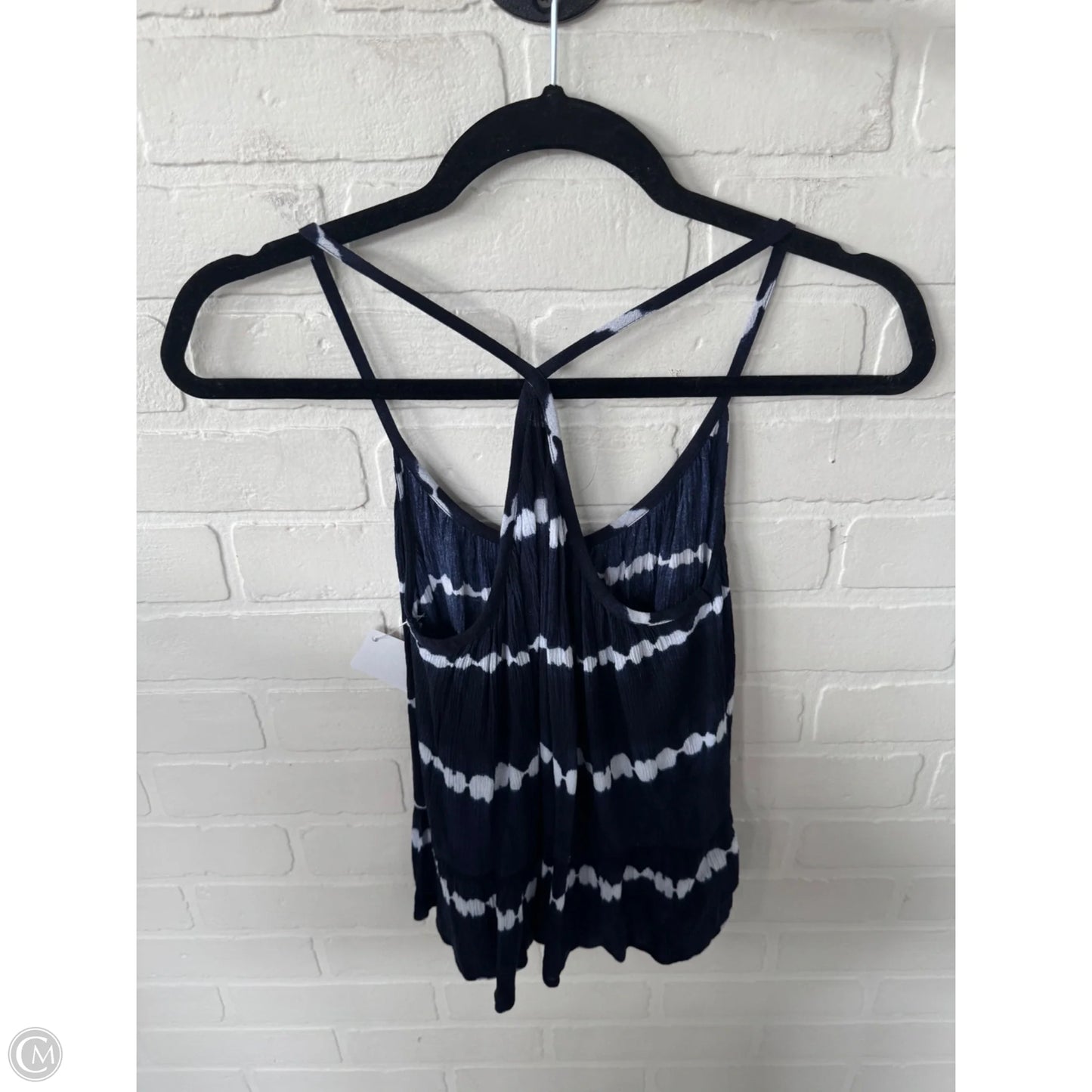 Top Sleeveless By Loft In Blue & White, Size: Xxsp