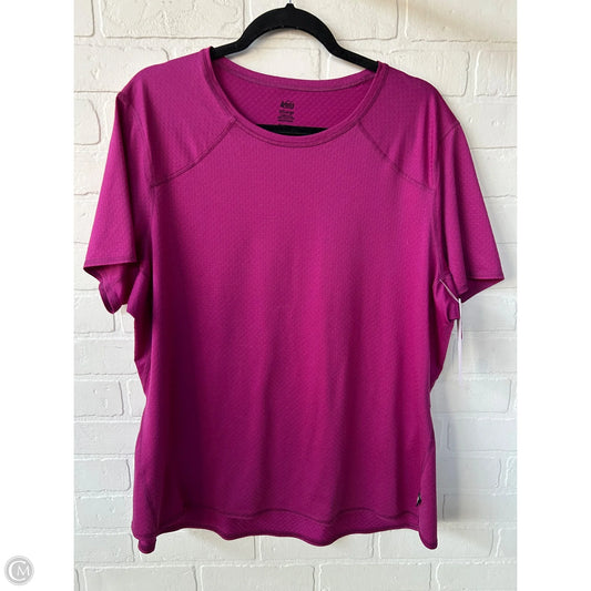 Athletic Top Short Sleeve By Rei In Purple, Size: 2x