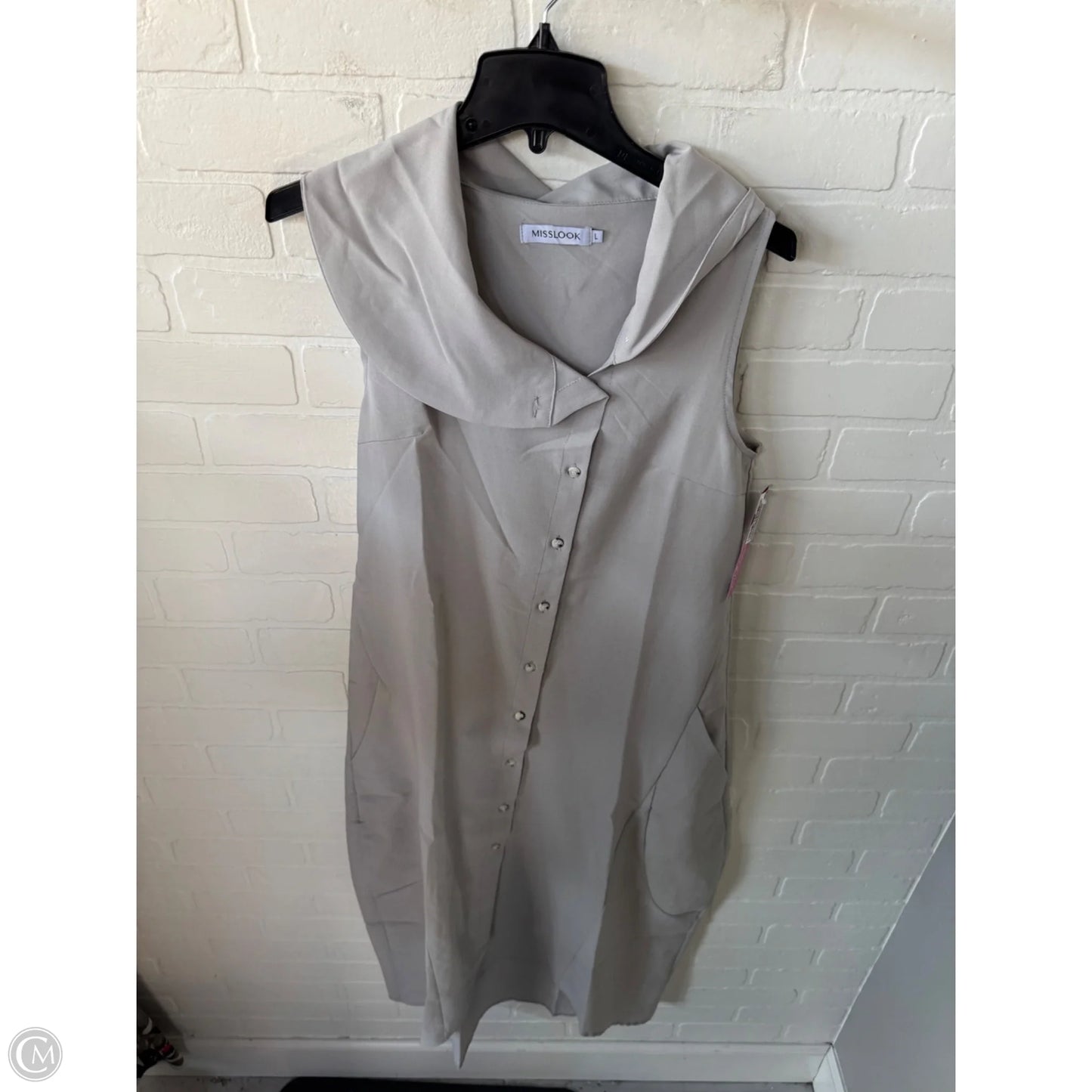 Dress Casual Maxi By Misslook In Grey, Size: L