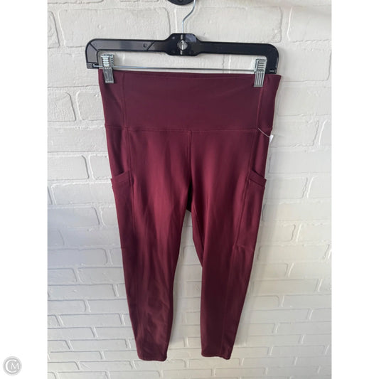 Athletic Leggings By Fabletics In Red, Size: 4