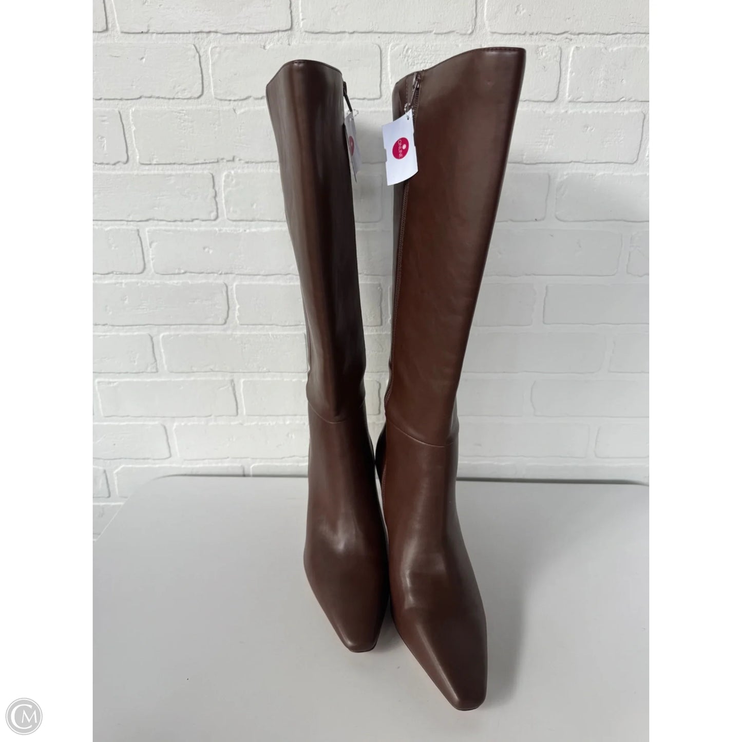 Boots Knee Heels By Mix No 6 In Brown, Size: 11