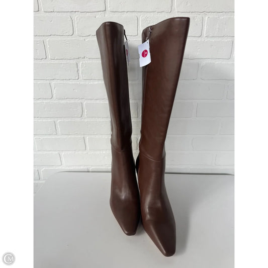 Boots Knee Heels By Mix No 6 In Brown, Size: 11