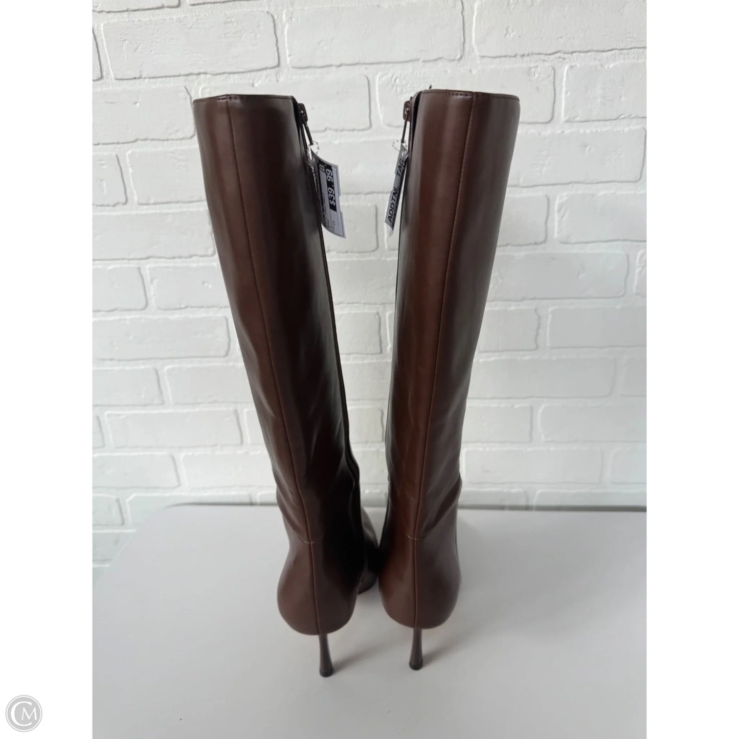 Boots Knee Heels By Mix No 6 In Brown, Size: 11