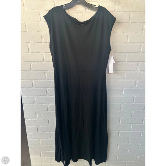 Dress Casual Midi By Banana Republic In Black, Size: L