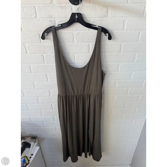 Dress Casual Midi By A New Day In Green, Size: Xxl