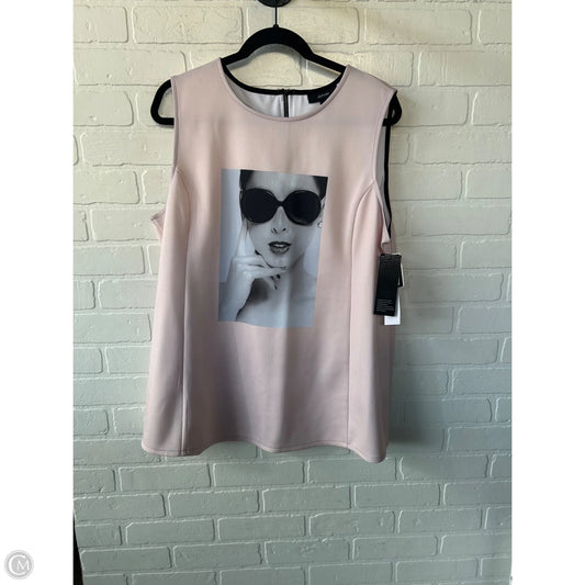 Top Sleeveless By Alfani In Pink, Size: Xl