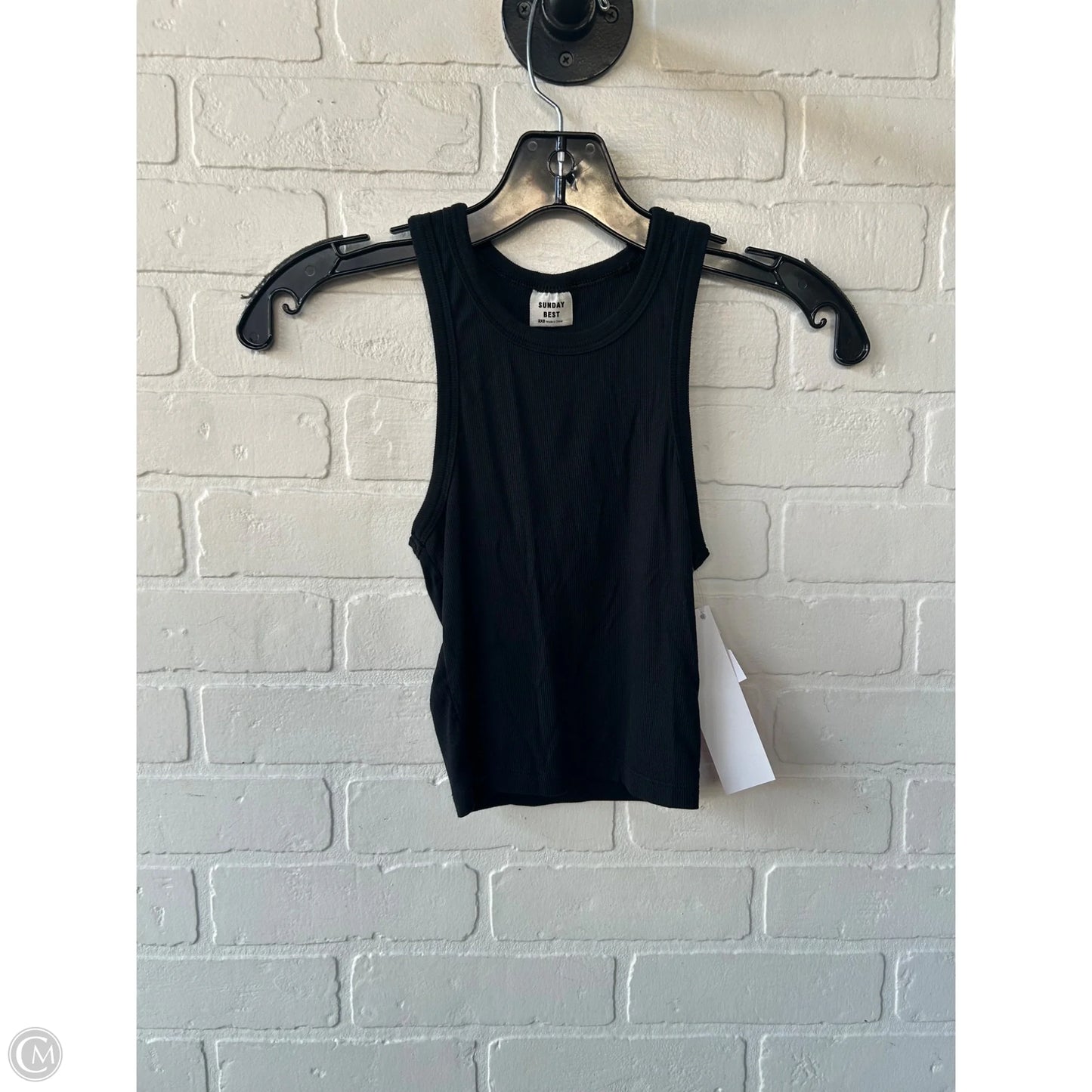 Top Sleeveless Basic By Sunday Best In Black, Size: Xxs