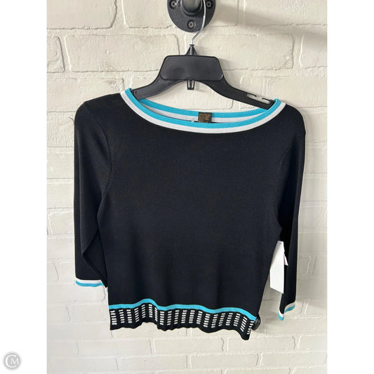Sweater By Clothes Mentor In Black & Blue, Size: S