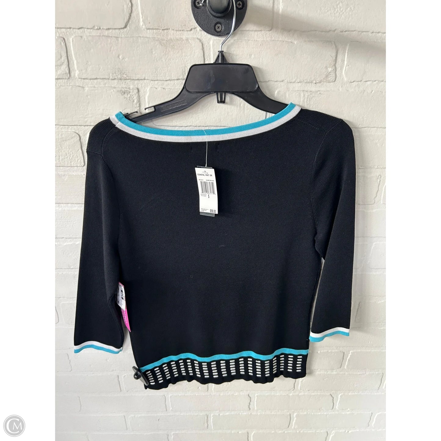 Sweater By Clothes Mentor In Black & Blue, Size: S