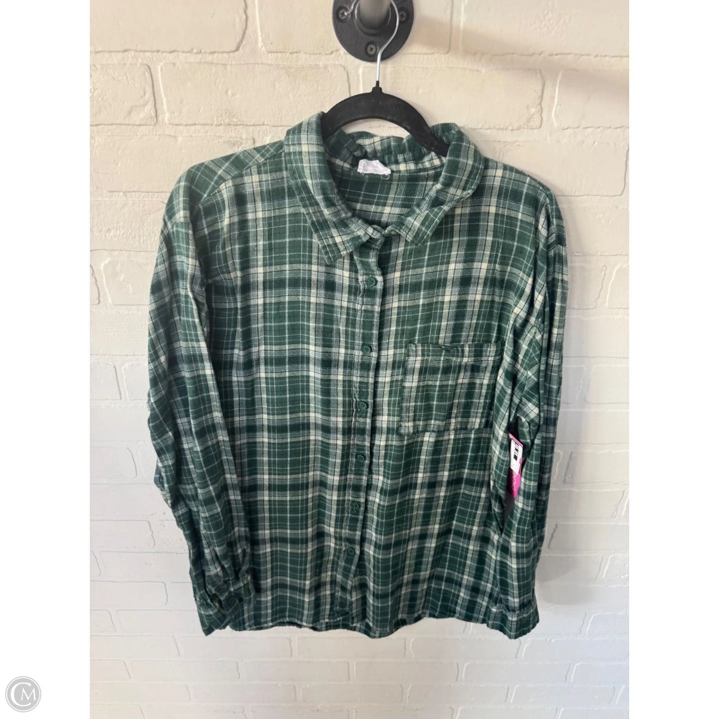 Top Long Sleeve By Cotton On In Green, Size: S