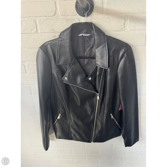 Jacket Moto By Time And Tru In Black, Size: M