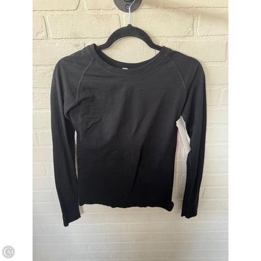 Athletic Top Long Sleeve Crewneck By Athleta In Black, Size: S