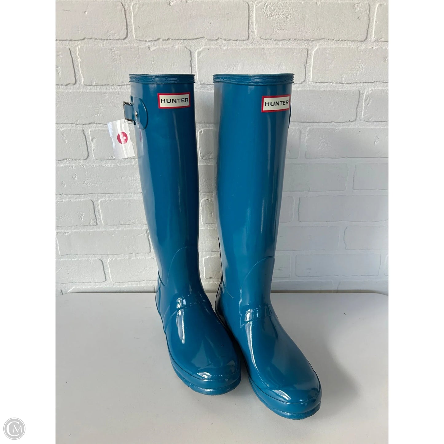 Boots Rain By Hunter In Blue, Size: 8