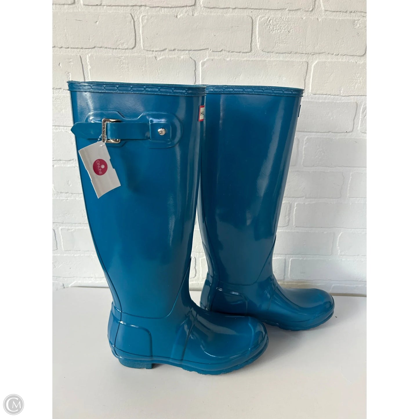 Boots Rain By Hunter In Blue, Size: 8