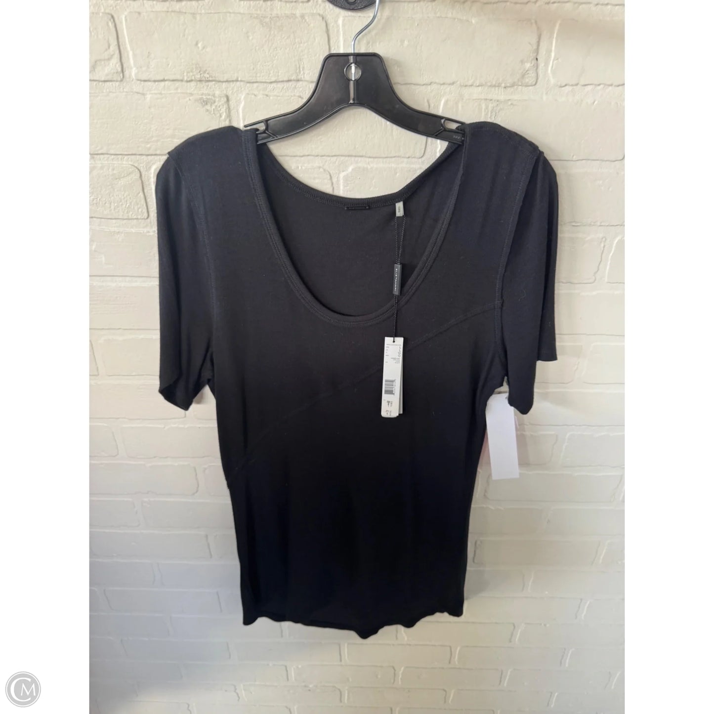 Top Short Sleeve Basic By Elie Tahari In Black, Size: L