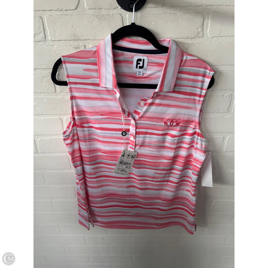 Athletic Tank Top By Cmc In Grey & Pink, Size: L