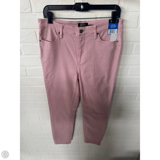 Jeans Skinny By Buffalo David Bitton In Pink Denim, Size: 10