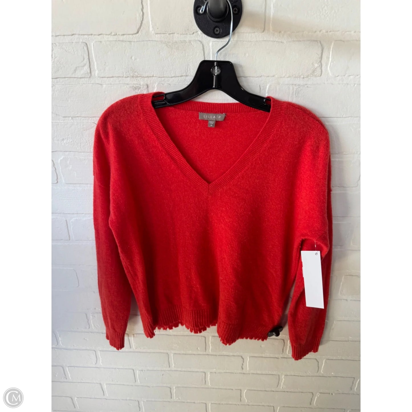 Sweater Cashmere By Lilla P In Orange, Size: M